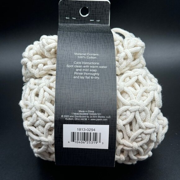 hildie & jo Crochet Tote Bag - Natural New grocery shopping bag reusable boho bo - Picture 5 of 6